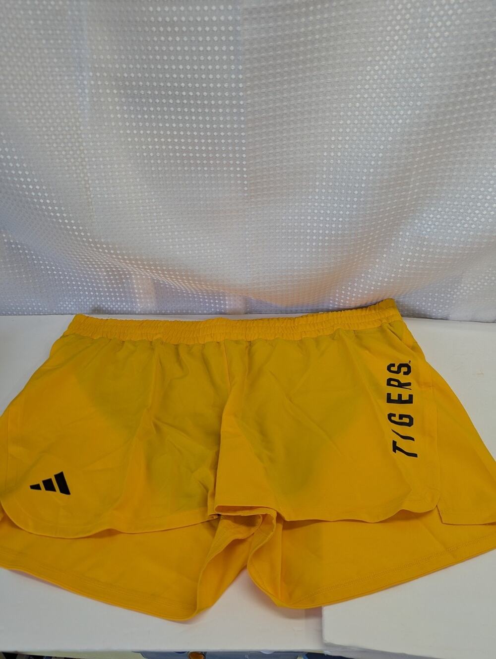 Adidas, Gambling Tigers ,Gold Shorts, XXL, Nylon running shorts